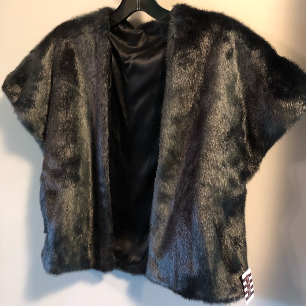 Henri Bendel faux fur vest